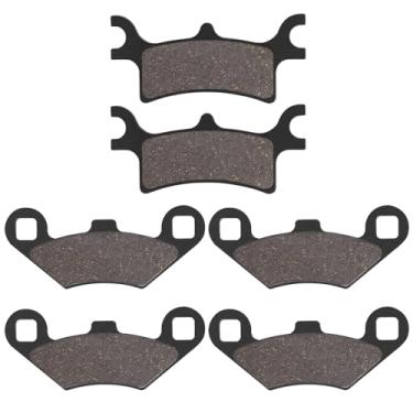 Imagem de Sollon Pastilhas de freio dianteiras e traseiras para Polaris Sportsman 400 500 600 700 800 EFI/HO, Scrambler 500 400 2x4 4x4, Trail Boss 330, Trail Blazer 330 250, Magnum 325 330 500, ATV 500