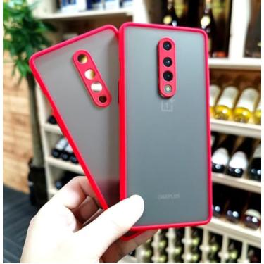 Imagem de Capa de armadura à prova de choque para Oneplus 9 Pro 9R 6t 7 7t 8 Pro 8T Nord N10 Nord CE 2 5G Moldura de silicone capa dura transparente, vermelha, para 8