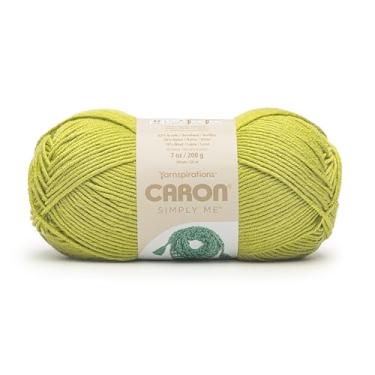 Imagem de Caron Fio de quartzo oliva Simply ME - pacote com 2 200 g - 62% acrílico, 20% nylon, 18% lã - nº 5 volumoso - 246 jardas - tricô/crochê