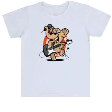 Imagem de Camiseta Infantil Elefante Guitarrista - Alearts, 4