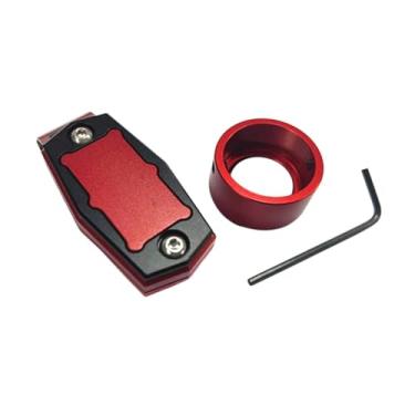 Imagem de UGPLM Pool Cue Billiard Billiard Portador de giz, acessórios práticos de sinuca, estojo de giz de sugestão de piscina, caixa do portador de giz de bilhar, Vermelho de Volta