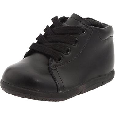 Imagem de Stride Rite SRT Tênis de couro Elliot para bebês e crianças pequenas, Couro preto, 7 Toddler
