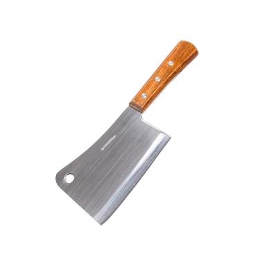 Imagem de Faca Cutelo 6" Madeira Aço Facao Utensílio de Churrasco 1 pca