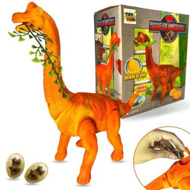 Imagem de Dinossauro Anda E Bota Ovo Som Luz E Movimento Projetor - Toy King, La