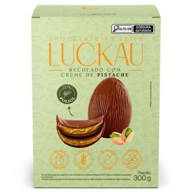 Imagem de Ovo de Páscoa Chocolate Ao Leite Com Creme de Pistache Luckau
