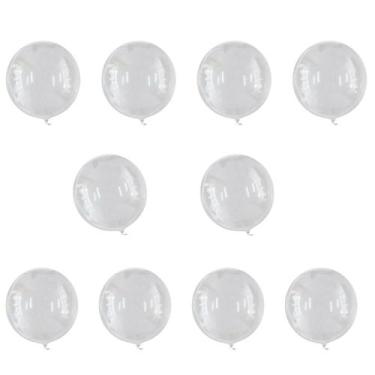 Imagem de 10 Unidades Balão Bubble 24 Polegadas 60cm Transparente Top - BOBO