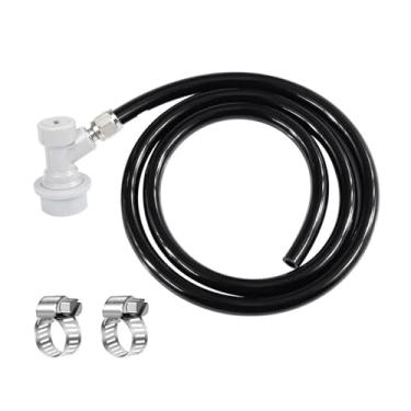 Imagem de Fabricação caseira de cerveja 1.2M Ball Lock Gas Line Assembly Gas Dispensing Hose Tube For Soda Water Carbonated Beer Dispenser Tube Homebrew Acessórios para vinho(Black)