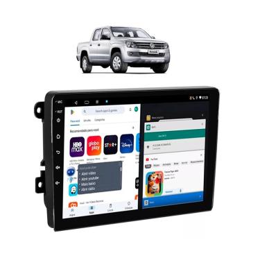 Imagem de Kit Multimídia Amarok 2010 / 2016 Android 9 Pol 2/32Gb Carplay Gps WiFi Rádio Bt - Vision 8990CP