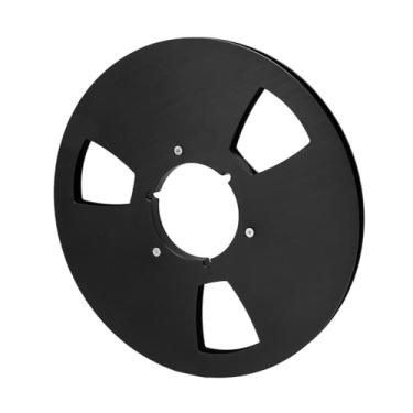 Imagem de 1/4 10,5 Polegadas de Fita Vazia Rolo, Liga de Alumínio Máquina de Abertura Universal Parte de Alta Resistência Real Vazio Reel de 3 Buracos Ruído para o Carretel para Enrolar Tape Player