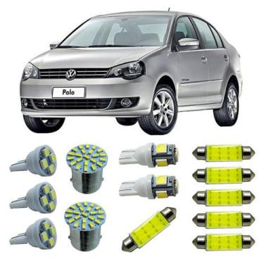 Imagem de Kit Led Interno Externo VW Polo Teto Placa Ré Farolete Top