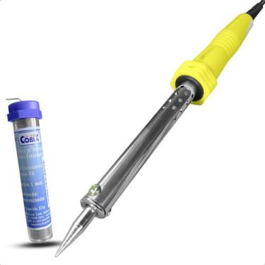 Imagem de Ferro de Solda e Estanho Kit Eletronico Soldador 60w 127v - Barcelona