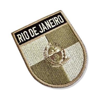 Imagem de BE0136E-003 Bandeira Rio de Janeiro Patch Bordado 6,8x8,0cm - BR44
