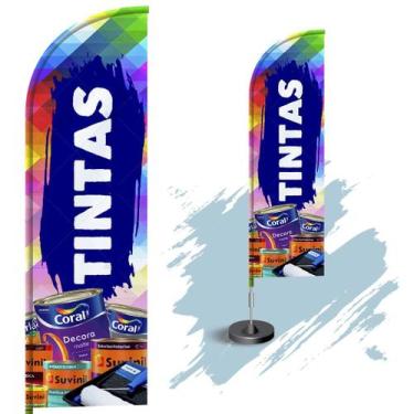 Imagem de Wind Banner Dupla Face 3mt Completo Loja de Tintas - Fadrix