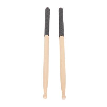 Imagem de Qanyegn 5a bastão de tambor, tambor de ponta de madeira oval, bordo de madeira de bordo tambores com alça de borracha de borracha anti -deslizamento para adultos para crianças (QANYEGNwjqWZSiG-12)