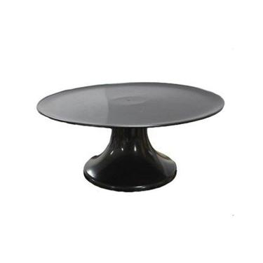 Imagem de Suporte Para Bolo Borda Lisa - Preto - 28cm