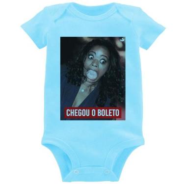 Imagem de Body Bebê Chegou o boleto - Foca na Moda, Azul bebê, G