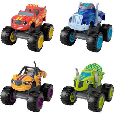 Imagem de Toy Fisher-Price Blaze e The Monster Machines Diecast, pacote com 4 unidades