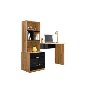 Imagem de Mesa Escrivaninha C/ Colméia Organizadora Quarto Escritório Estudo Tra