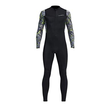 Imagem de oshhni Super Stretch Spandex Wetsuit, Front Zip Full Body Diving Suit, 1 Peça para Homens - Mergulho com Snorkel, Mergulho Autônomo, Natação, Surfe, M