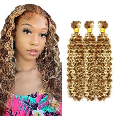 Imagem de Pacotes de cabelo CnumGunm P30/613 Highlight Deep Wave 3x60cm