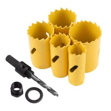 Imagem de Serra Copo Bimetal Kit P/ Aço Ferro Alumínio Jogo C/ 7 Peças - EDA