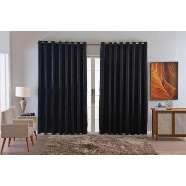 Imagem de Cortina Jacquard Luxo Em Tecido Semi Blackout Sala 6,00X2,80 - B.F Con