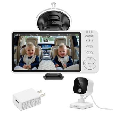 Imagem de Câmera sem fio para carro de bebê A2C 1080P com bateria de 7 horas