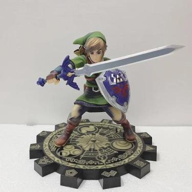 Imagem de Skyward Link Action Figure Anime Zelda Legend Master Sword Boneca Orna
