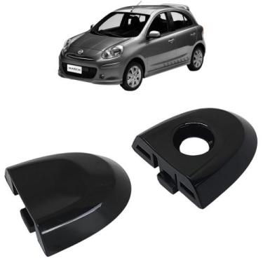 Imagem de Kit Ponta Miolo Maçaneta Externa Porta Cromado Com E Sem Furo March 20