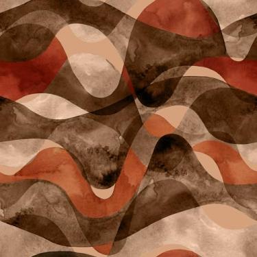 Imagem de Papel De Parede 3m Adesivo Ondas Marrom