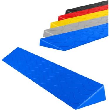 Imagem de Rampas De Limiar Internas Para Portas Rampa De Meio-fio Cadeira De Rodas Portátil Tapete De Passo 1-10cm Robô De Varredura De Canal De Elevação, Bic, Blue, 100x7x1cm(39.4x2.8x0.4inch)