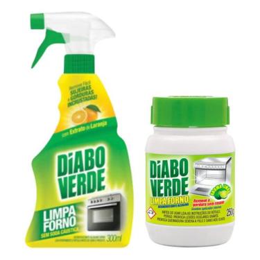Imagem de Kit Limpa Forno Desengordurante Diabo Verde Spray + Pote
