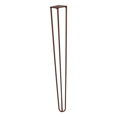 Imagem de Kit 8 Pés De Metal 60 Cm Legs Mesa De Canto Aparador Bronze