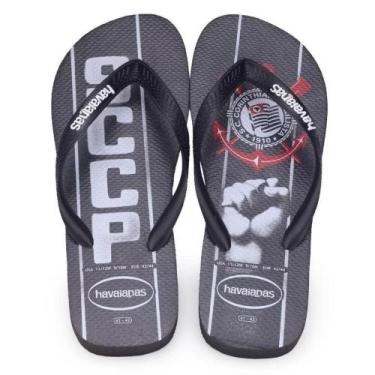 Imagem de Chinelo Havaianas Top Times Corinthians Infantil Menino Timão Gaviões 