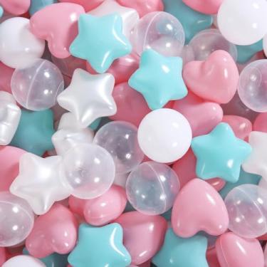 Imagem de Heopeis Bolas De Plástico Macio Para Piscina, 100 Brinquedo Crianças, Presente Aniversário Bebês E Crianças Pequenas, Barraca Brinquedos Aquáticos Infantis, Decoração Festa