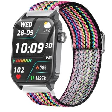 Imagem de Compatível com pulseiras TRAUSI para relógios inteligentes, elásticos elásticos de liberação rápida, acessórios de substituição ajustáveis para homens e mulheres, compatível com relógios inteligentes