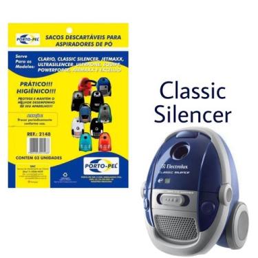 Imagem de Kit 6 Sacos Aspirador de Pó Electrolux - Classic Silencer (2148) - Por