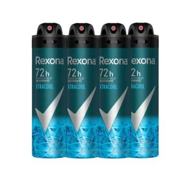 Imagem de Kit Desodorante Aerosol Rexona Xtracool 150ml - 4 Unidades