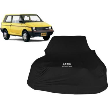 Imagem de Capa Para Cobrir Carro Com Logo Gurgel Br 800 - Mz, Preta