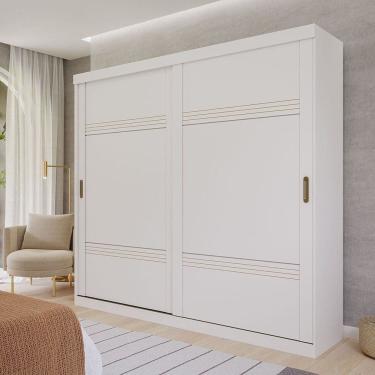 Imagem de Guarda-Roupa Casal 2 Portas de Correr 243cm 100% MDF Marsala Espresso Móveis