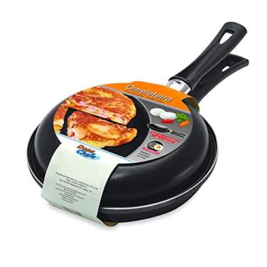 Imagem de Frigideira Dupla Omeleteira Sanduicheira Panquequeira Preta Antiaderen