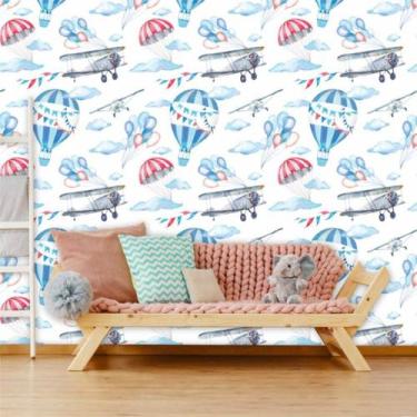 Imagem de Papel de Parede Autocolante Baby Balões em Festa 270 - Geral