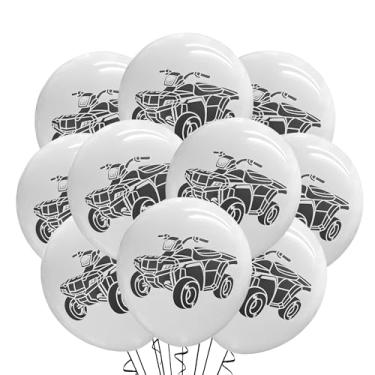 Imagem de Malayan Products Four Wheeler Balloons 12 Count Latex, ATV Birthday Decorations, All Terrain Vehicle Theme, Quad Event Mudding Off-Road Trails Party, 12Inch Standard Size