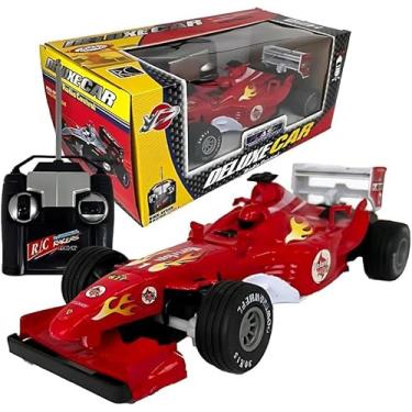 Imagem de Carrinho de Controle Remoto F1, Modelo Clássico de Corrida, Vermelho