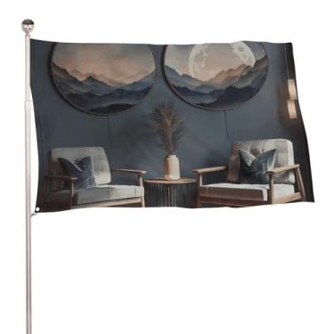 Imagem de Light Shines Into The Room Flag 61 x 89 cm Bandeira de jardim impressa dupla face bandeira decorativa bandeira de quintal sem desbotamento com ilhós de latão pano de fundo de foto para decoração de