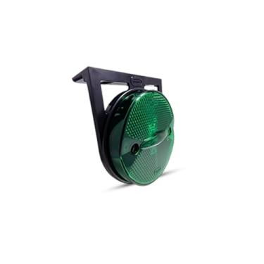 Imagem de anterna Lateral 3 Led Bivolt 85mm Carreta/caminhão Verde Ambos Lados