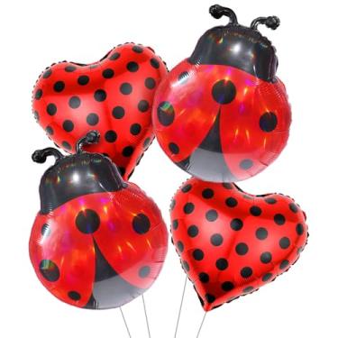 Imagem de Ladybug Foil Mylar Balloons Insect Bug Spring Garden Picnic Theme Lady Bug Party Balloons Arch Lady Bugs Decor for Baby Shower Birthday Party Decorations Supplies