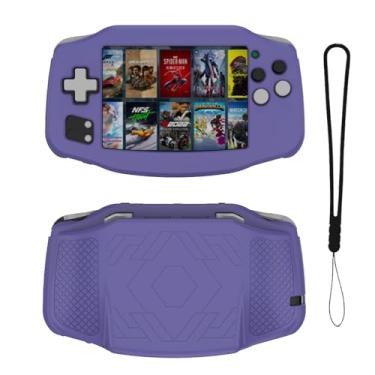 Imagem de NOUKAJU Case for ANBERNIC RG 34XX Handheld Game Console, Retro Game Console Case with Lanyard,Anti-Drop, Anti-Scratch,Shockproof,Silicone Protective Cover for RG 34XX Handheld Game Console(Purple)