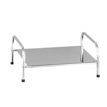 Imagem de DimyFew Suporte para fogão de indução, prateleira de armazenamento de temperos, tampa superior do fogão para armário, despensa de acampamento, prateleira de, Prata