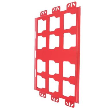 Imagem de Jiawu Placa de Montagem de Embalagem para Armazenamento de Ferramentas e Siste ma de Organização, Base de Montagem de Caixa de Ferramentas Em Tamanho Real (Placa completa) (Vermelho)